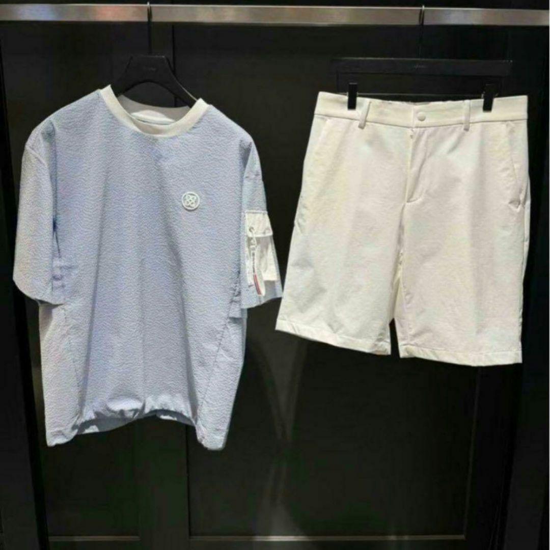 ジーフォアG/FORE ゴルフ メンズ シャツ 半袖 トップ パンツ 2点セット ジーフォアG/FORE ゴルフ メンズ シャツ 半袖 トップ パンツ 2点