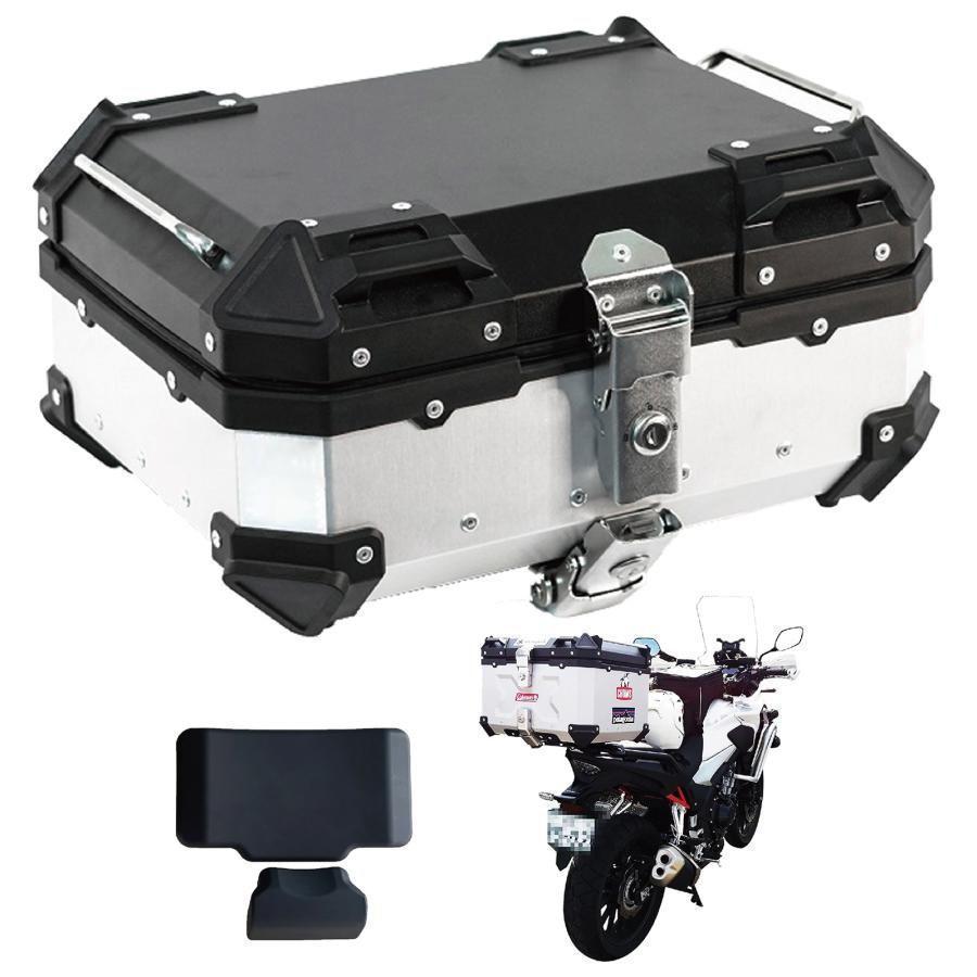 バイク用リアボックス 銀 大容量 22L アルミ (SILVER 22L)