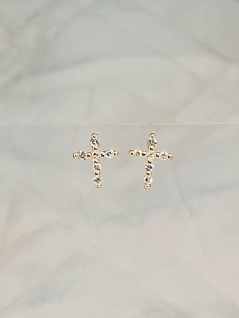 k18yg★天然ダイヤ0.20ct☆ピアス☆10