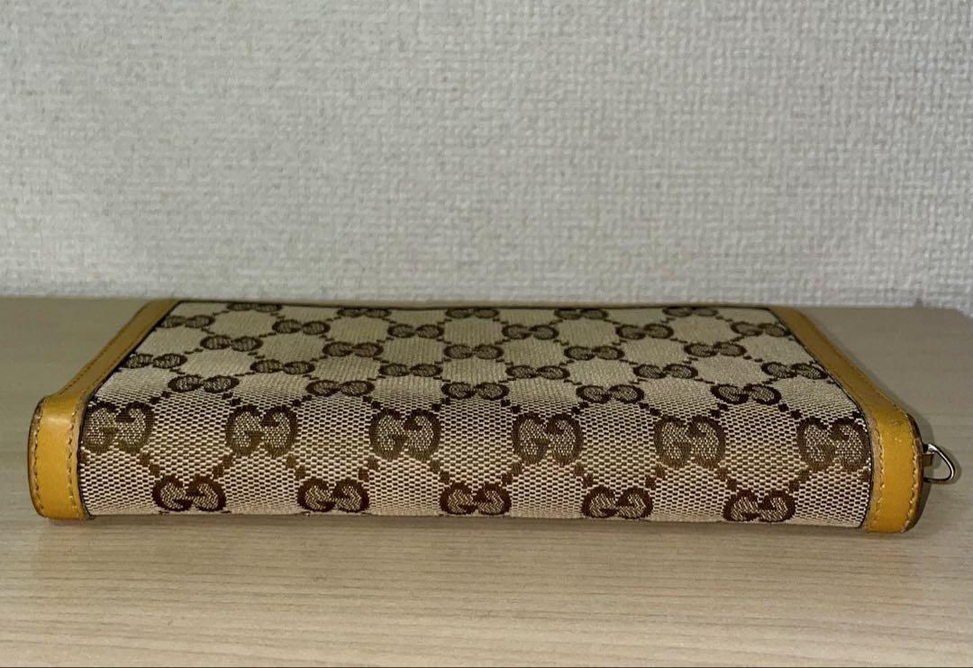 GUCCI　 グッチ 長財布ラウンドジップ　GG キャンバス