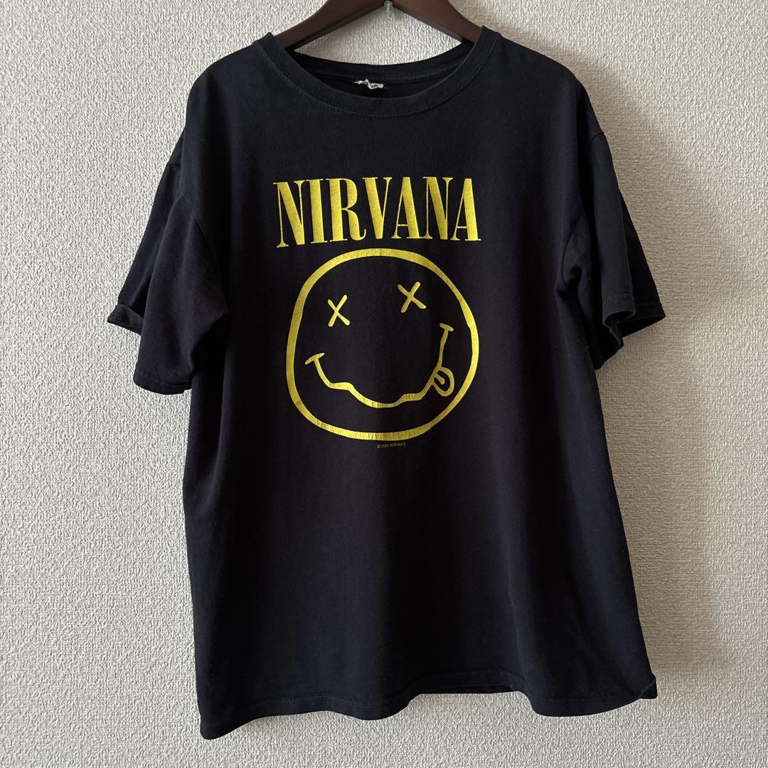 00s ニルバーナ スマイルTシャツ 美品 トップス