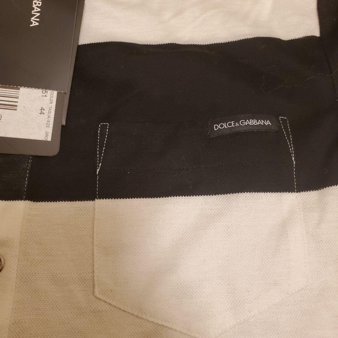 新品 DOLCE&GABBANA ポロ ボーダー