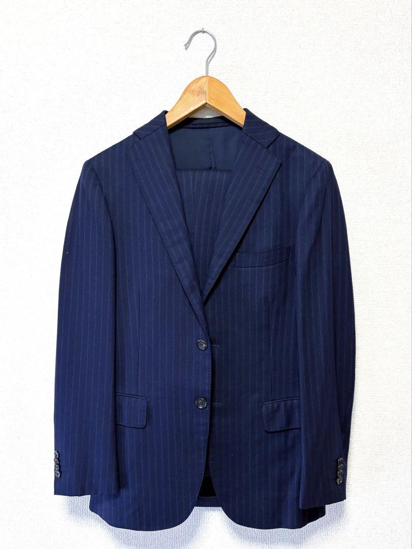Isetan Men's　メンズスーツ　ネイビーストライプ