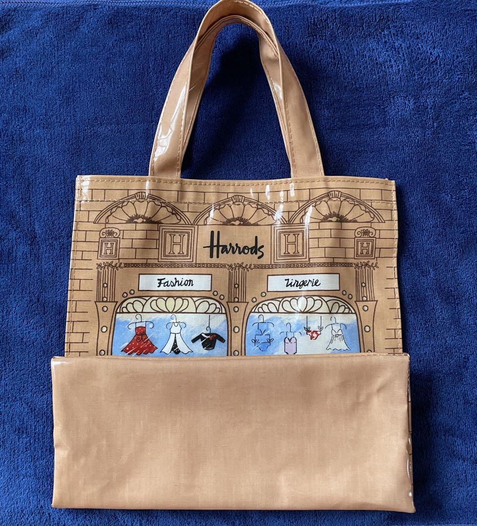 Harrods トートバッグ ベージュ - メルカリ