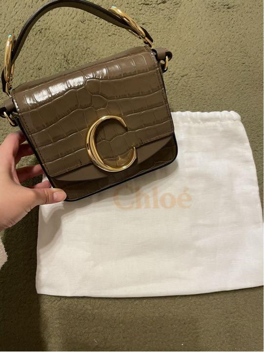 【美品です】Chloe C ミニバッグ クロコダイル