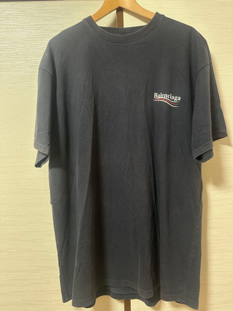 BALENCIAGA ロゴ Tシャツ ネイビー