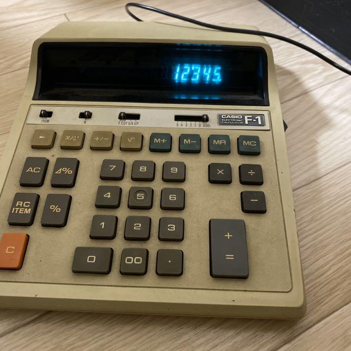 CASIO F-1 ELECTRONIC CALCULATOR 電卓 電子