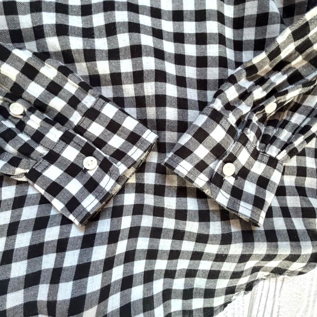 ポロ　ラルフローレン　タック　ブラウス　バンドカラー　コットン　柔らか　チェック mdprevattcaulkingandwaterproofing.com