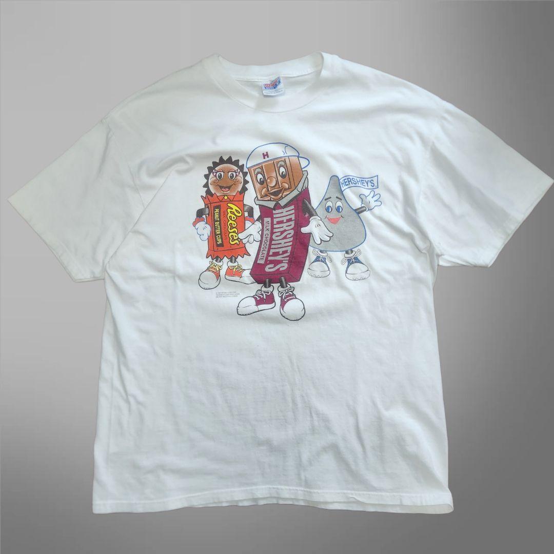 90s HERSHEY'S ハーシーズ キャラクター Tシャツ XL 白