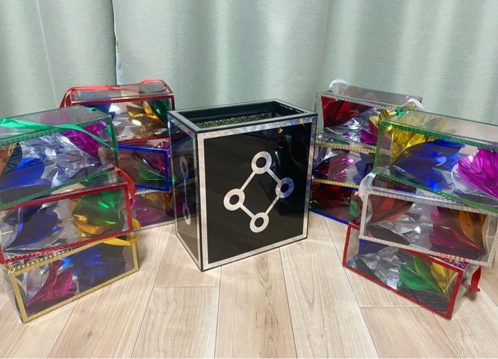 由水常雄作 江戸切子霰文向付 由水常雄作 江戸切子霰文向付