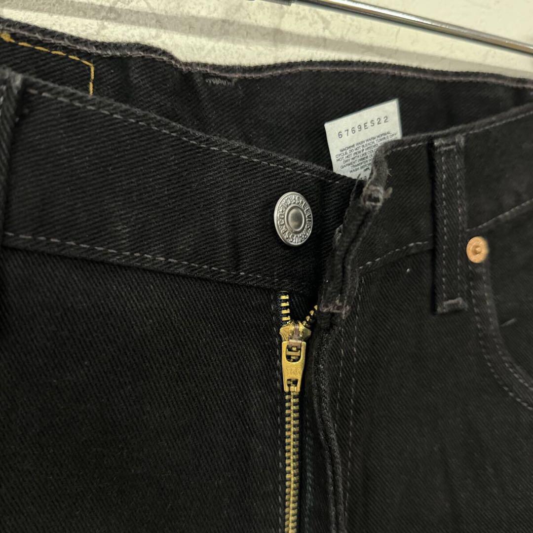 デッドストック リーバイス 560 スーパーブラック デニム パンツ W32 ⑥ 画像4