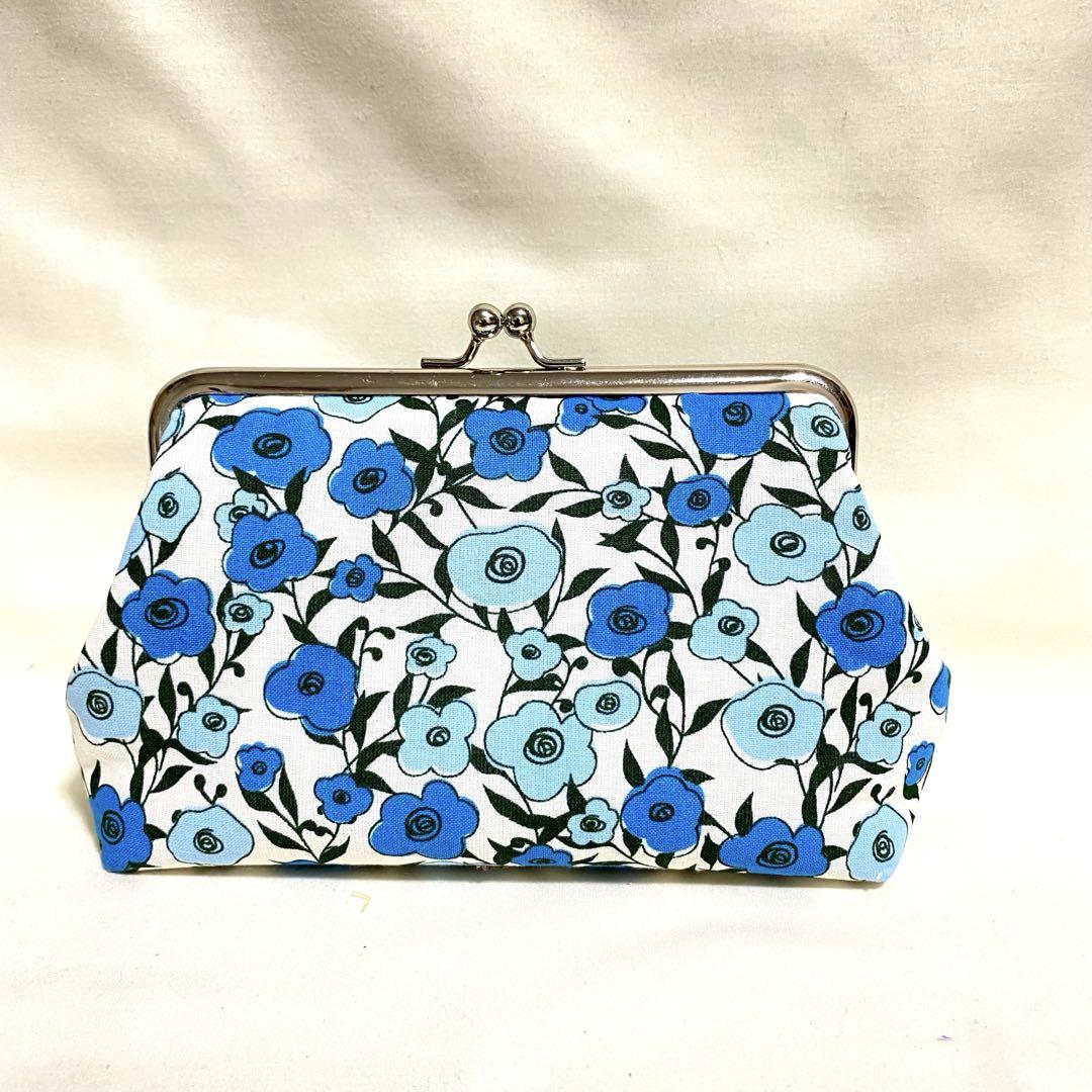 【福袋セール】の商品 がま口ポーチ がま口財布 メイクポーチ ① 花柄 ハンドメイド 財布・ケース・小物入れ
