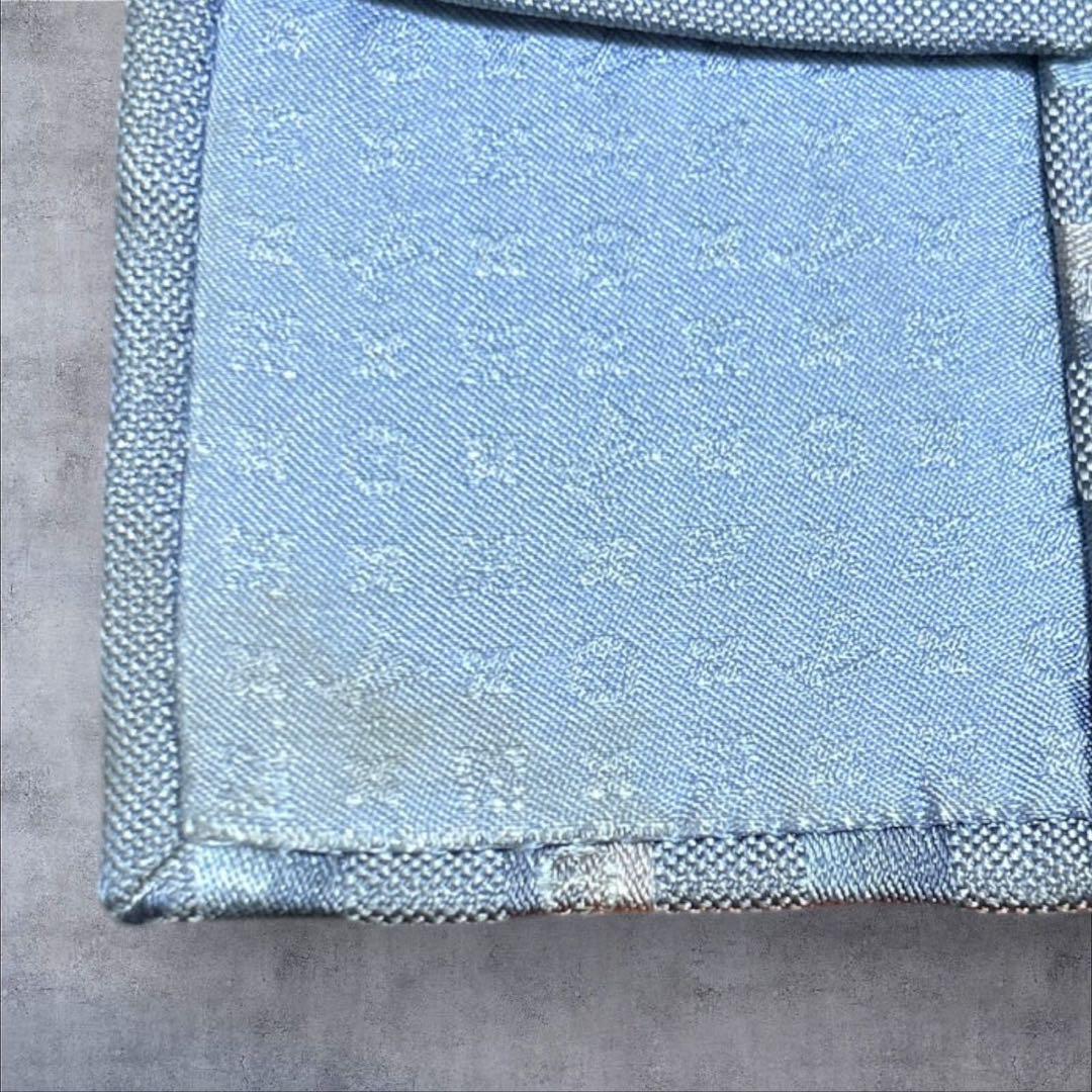 C329/LOUIS VUITTON ネクタイ 青 レジメンタル モノグラム