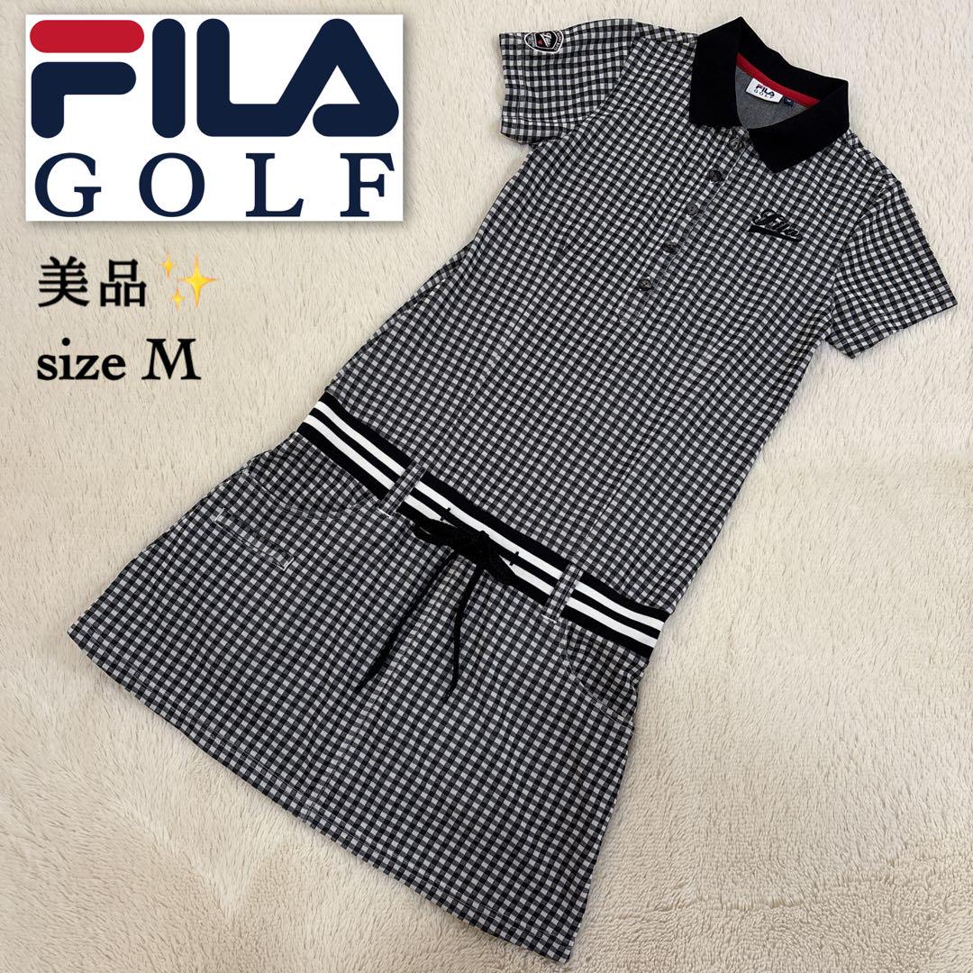 美品✨FILA GOLF フィラ ゴルフ ポロワンピース ギンガム