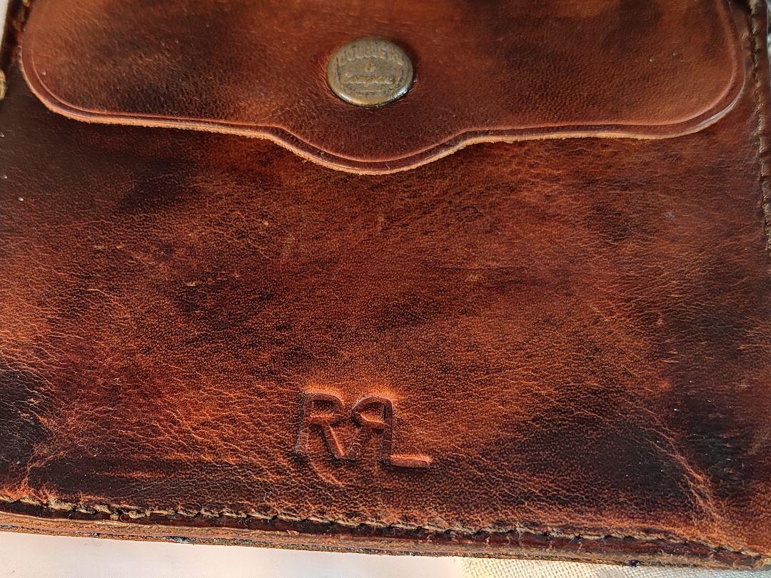 【美品】RRL　ダブルアールエル　高級コンチョウォレット チェーン付　本革正規品