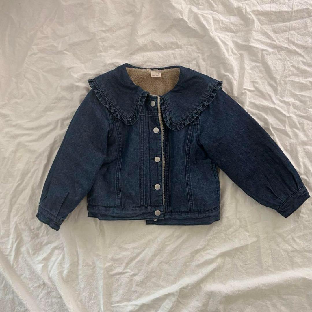 美品　petit main ビッグカラー ジャケット