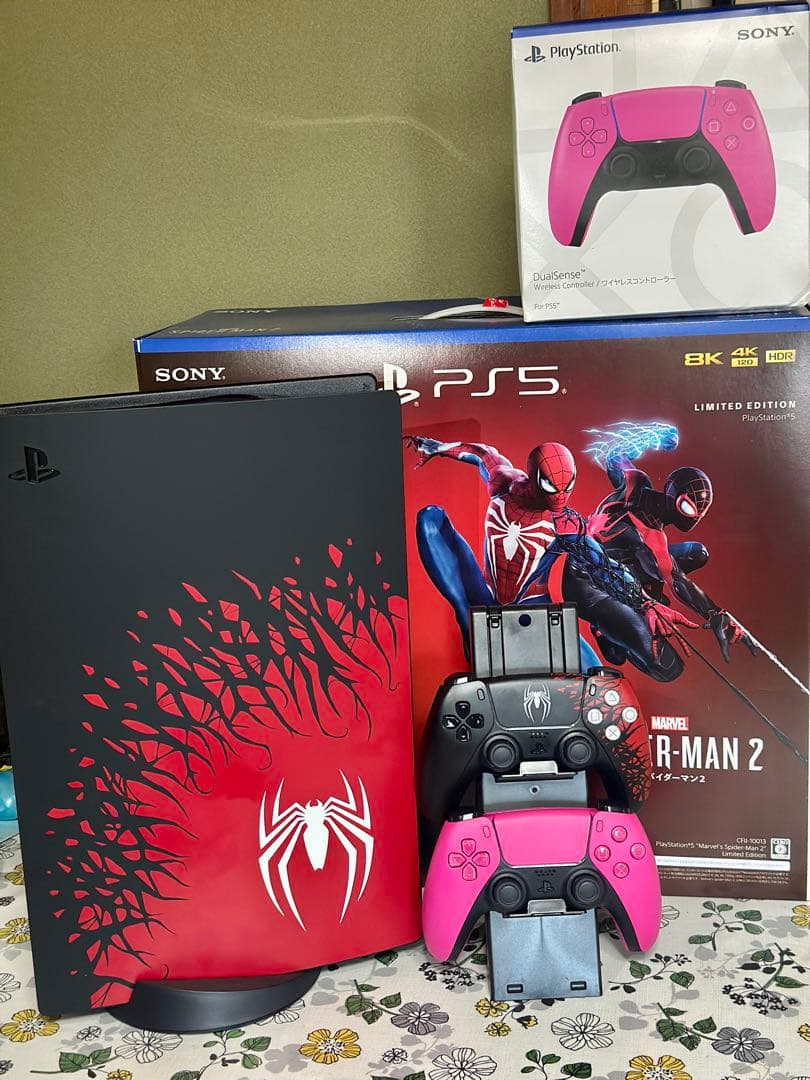 PS5 スパイダーマン限定版 コントローラー2台