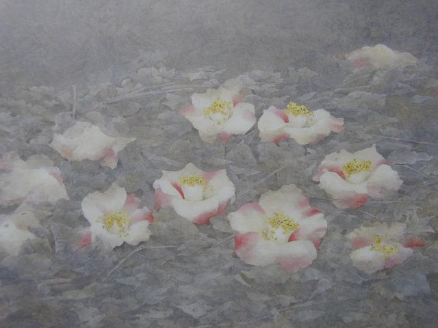 黒光茂明、【冬日】、希少画集画より、状態良好、新品高級額装付 黒光茂明、【土に咲く】、希少な額装用画集より、新品額装付