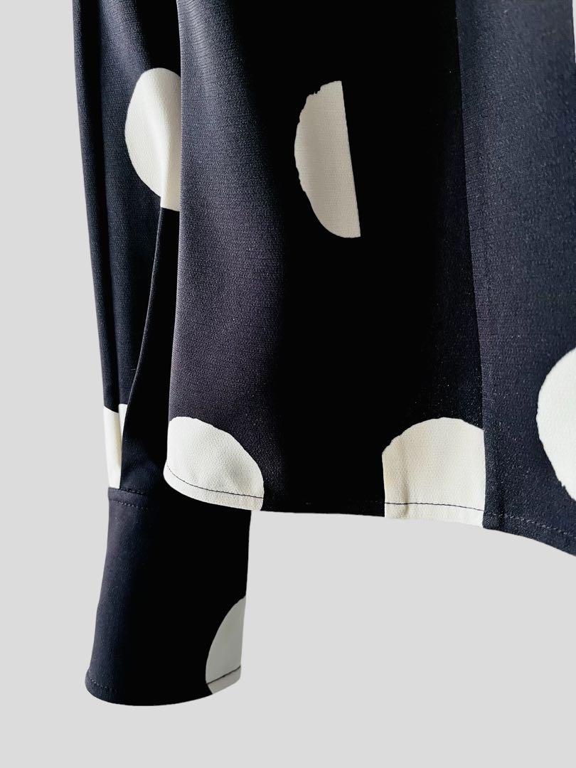 【楽天ランキング1位】 15万 PROENZA SCHOULER プロエンザスクーラー 水玉 ブラウス黒 トップス