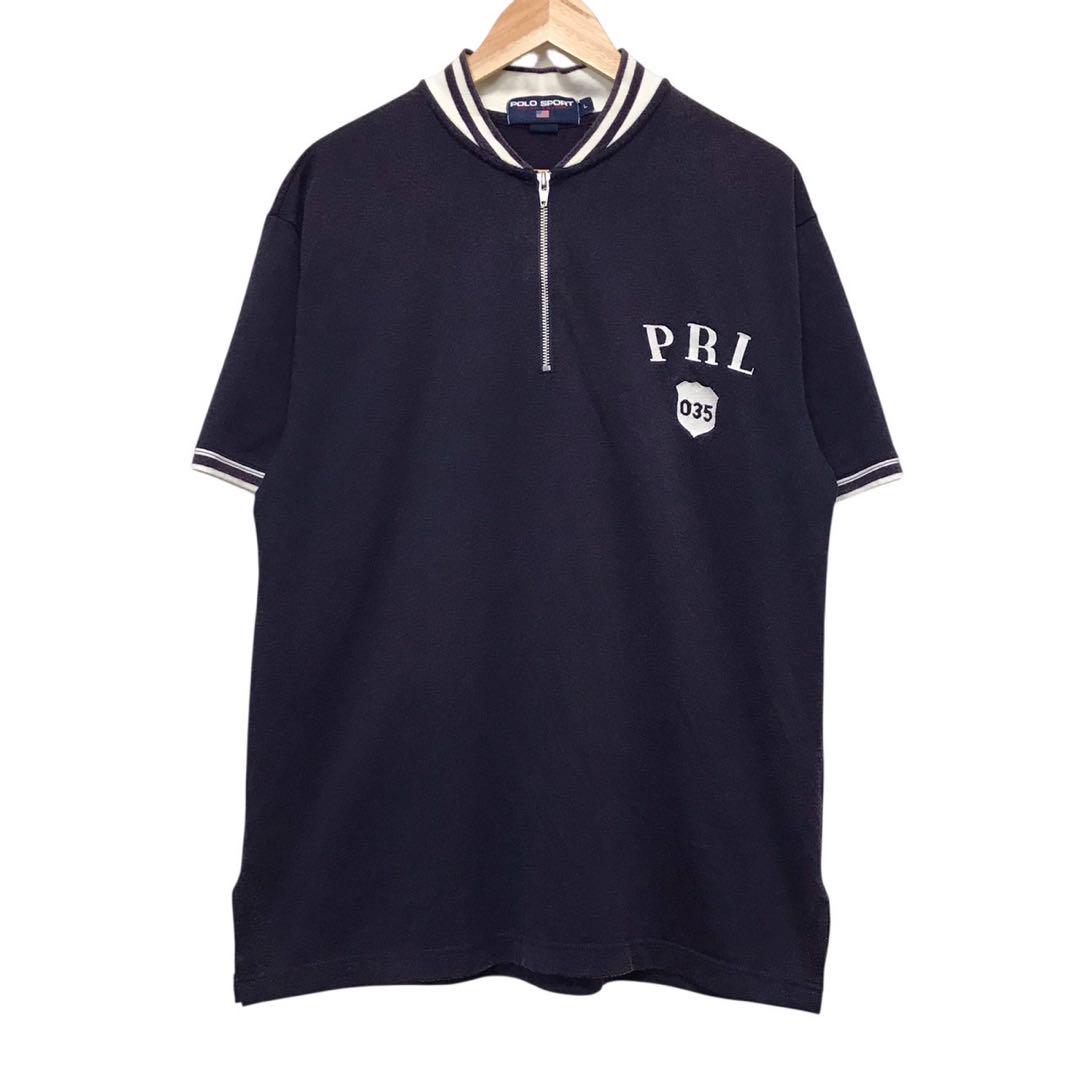 90s POLO SPORT ハーフジップ ロンＴ ヴィンテージTシャツ 90s POLO SPORT ハーフジップ ロンT ヴィンテージTシャツ