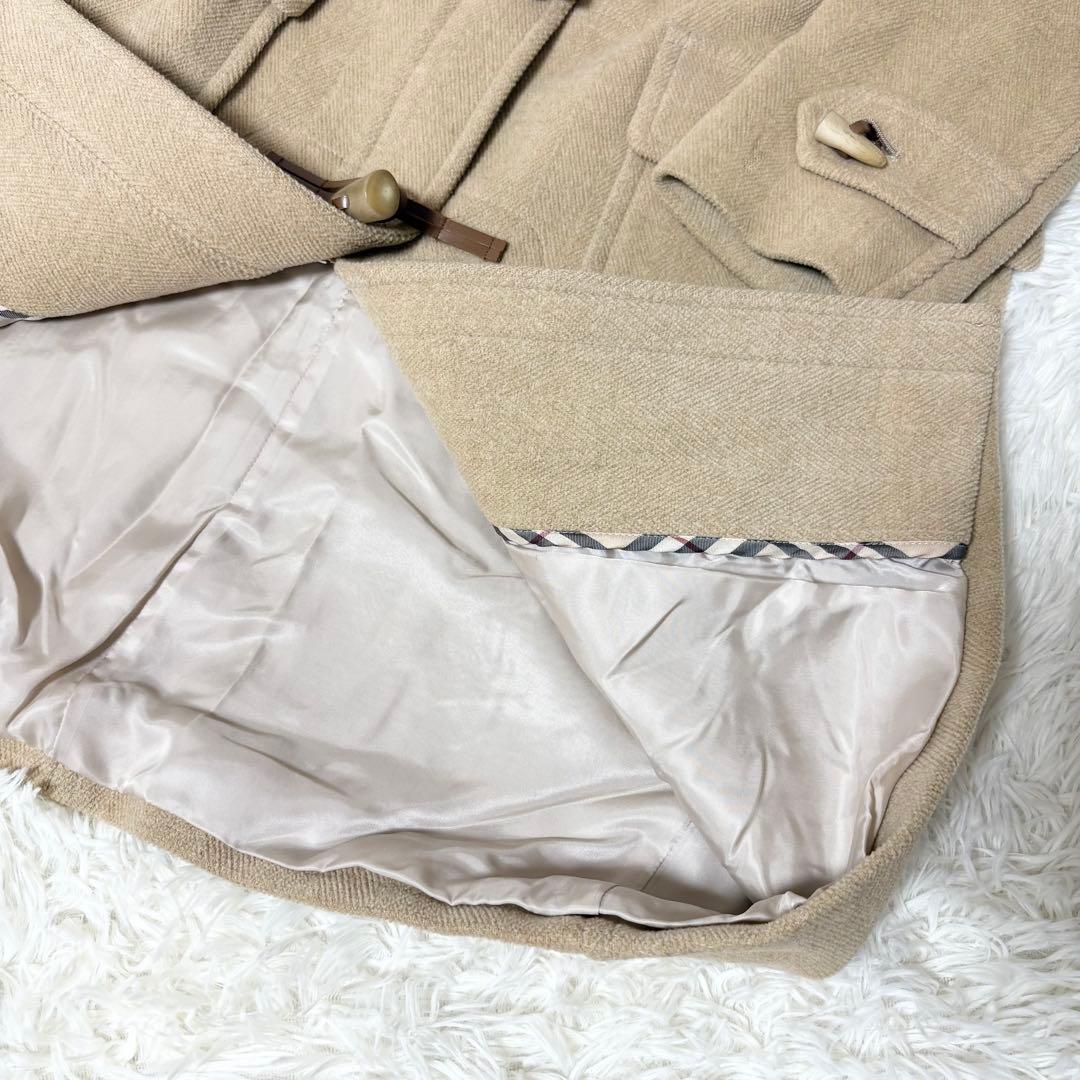 バーバリーロンドン フード付き ロングダッフルコート キャメル サイズ40 バーバリーロンドン フード付き ロングダッフルコート キャメル サイズ40