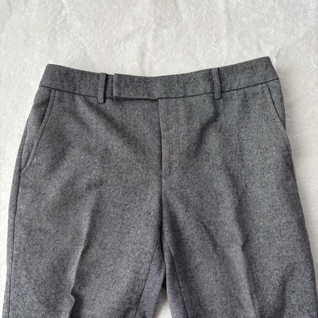 THE SUIT COMPANY　パンツスーツ　ノーカラー　グレー　大きいサイズ