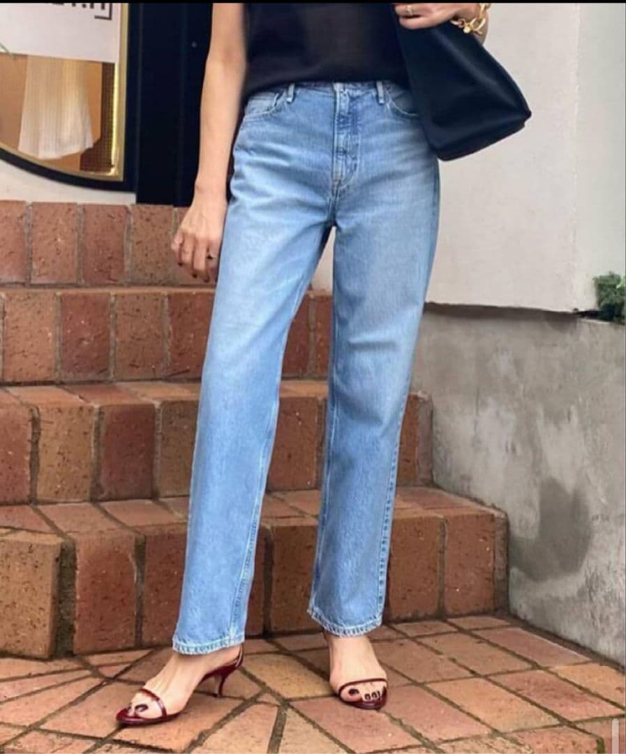 ✨️極美品 アッパーハイツ THE HIM F ハイウエスト ウォッシュド加工