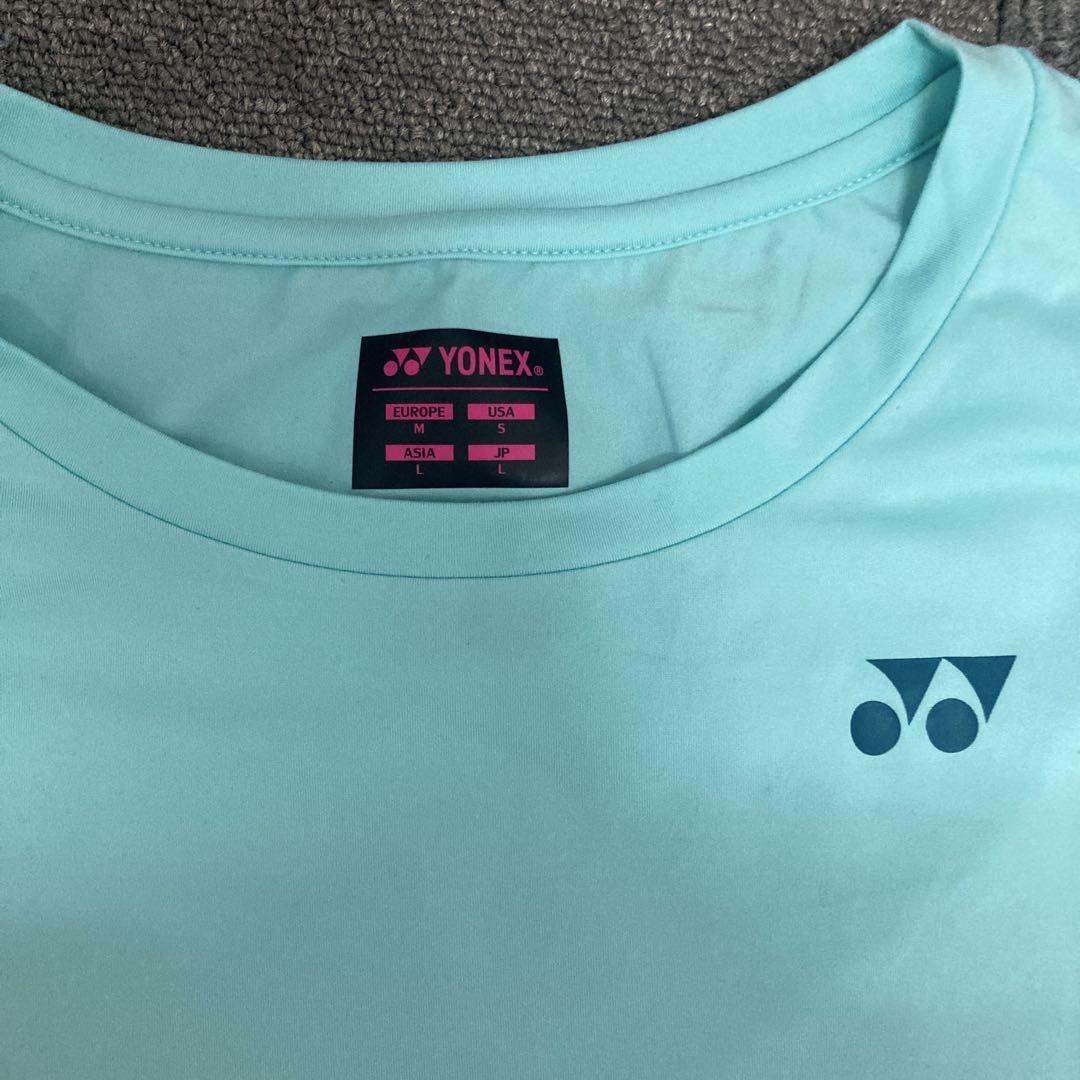 YONEX テニス Tシャツ L ミントグリーン Lサイズ - メルカリ