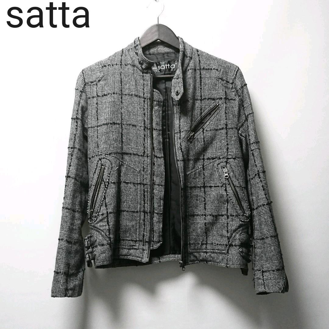 1200円 【アウトレット☆送料無料】 サッタSATTA ウールライダースジャケット