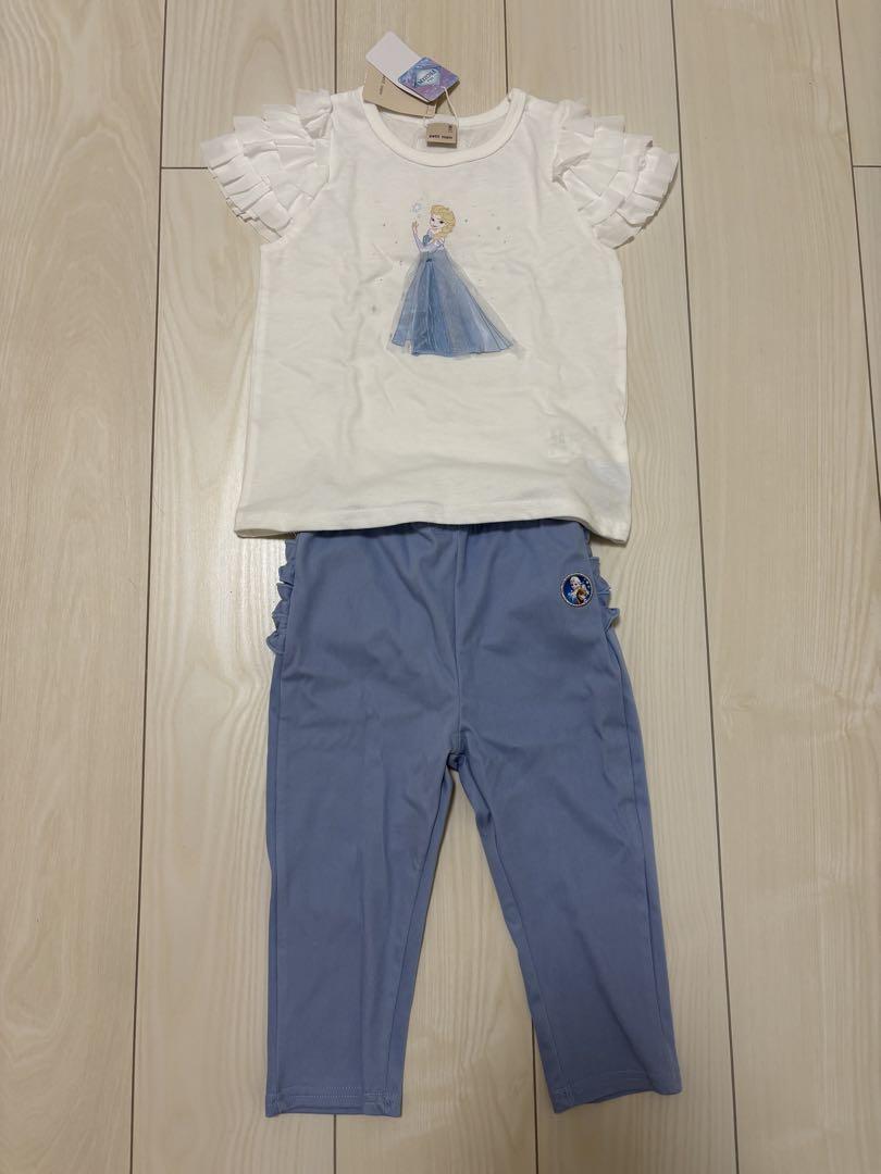 【新品未使用タグ付き】エルサTシャツ　レギンス　110㎝