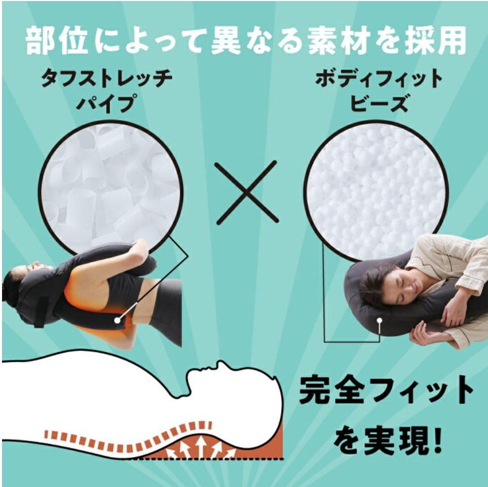 ネルチャー ヘッドレストピーロー 胸を開く枕