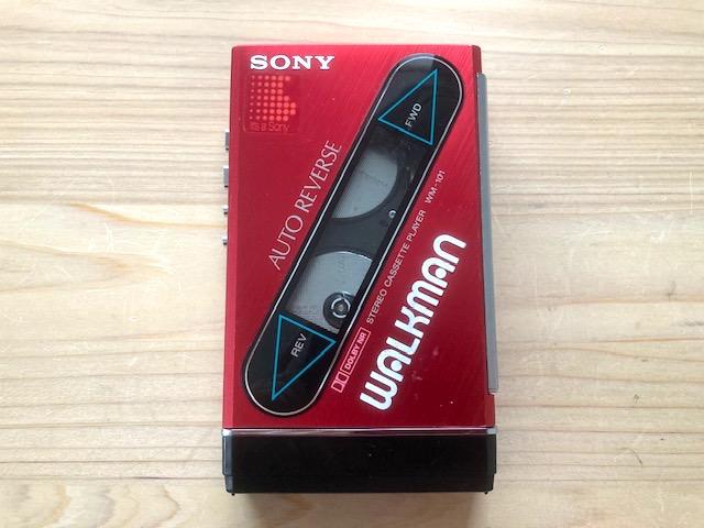 超希少 整備済完全動作品 SONY Walkman WM-101 レッド