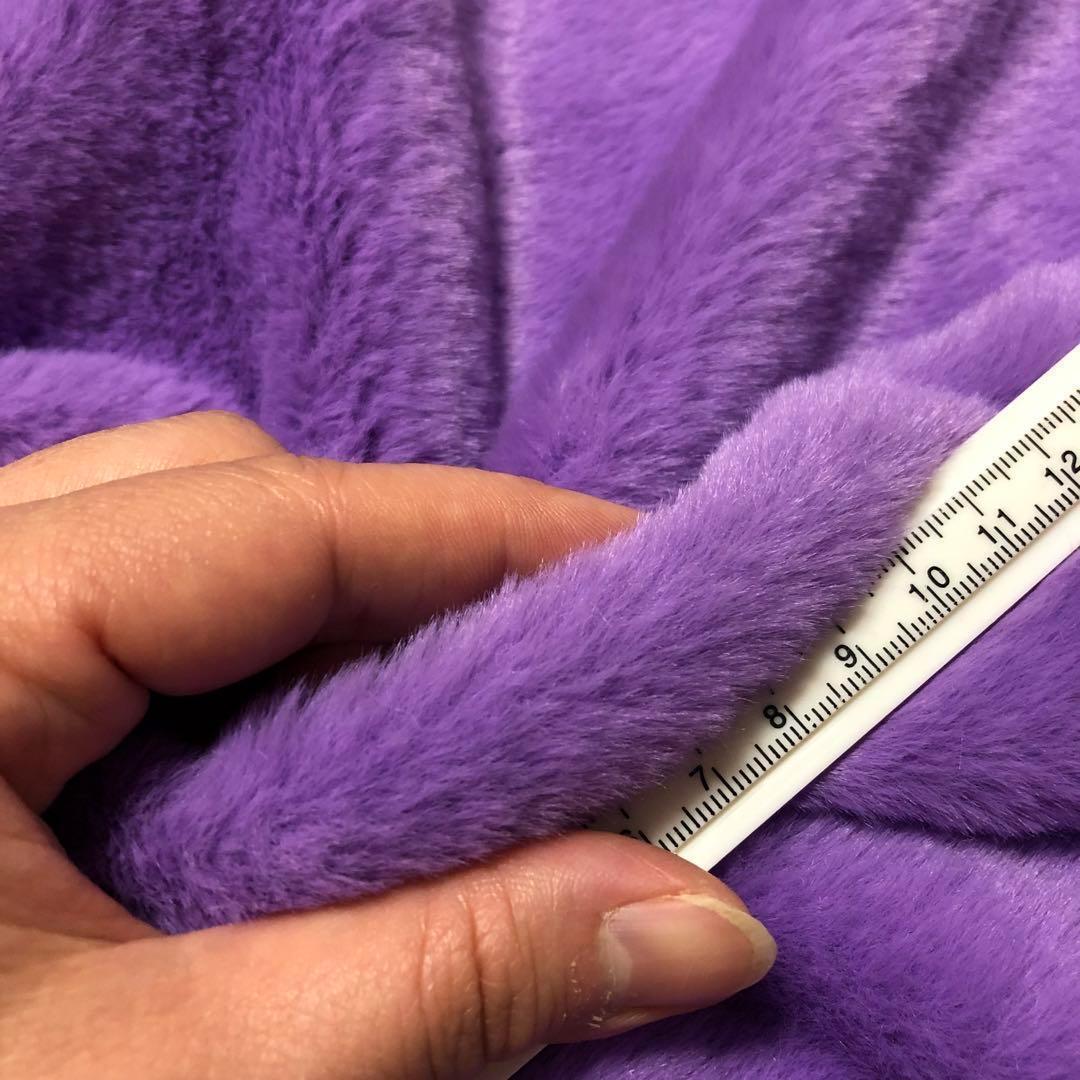 tuki様　バイオレット　ファー生地　ボア生地　ぬい服　ハンドメイド