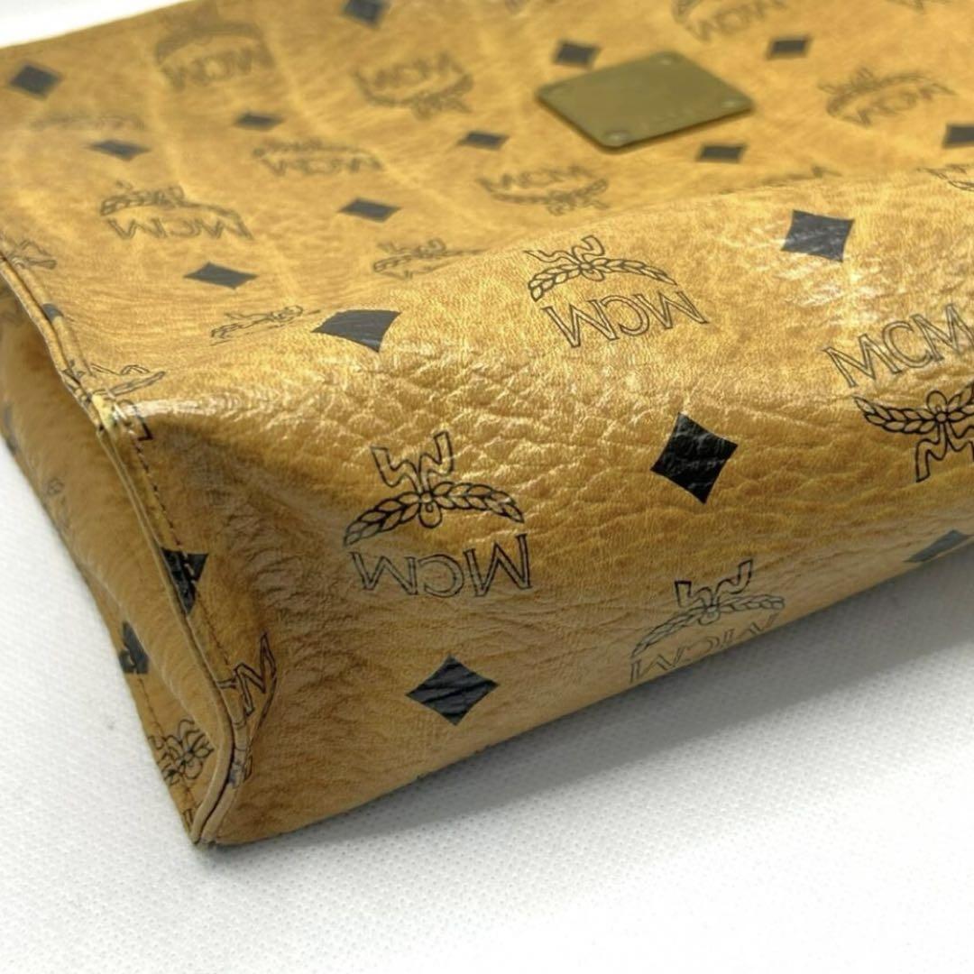 良品♡MCM✨エムシーエム　ヴィセトス クラッチバッグ　キャメル　男女兼用