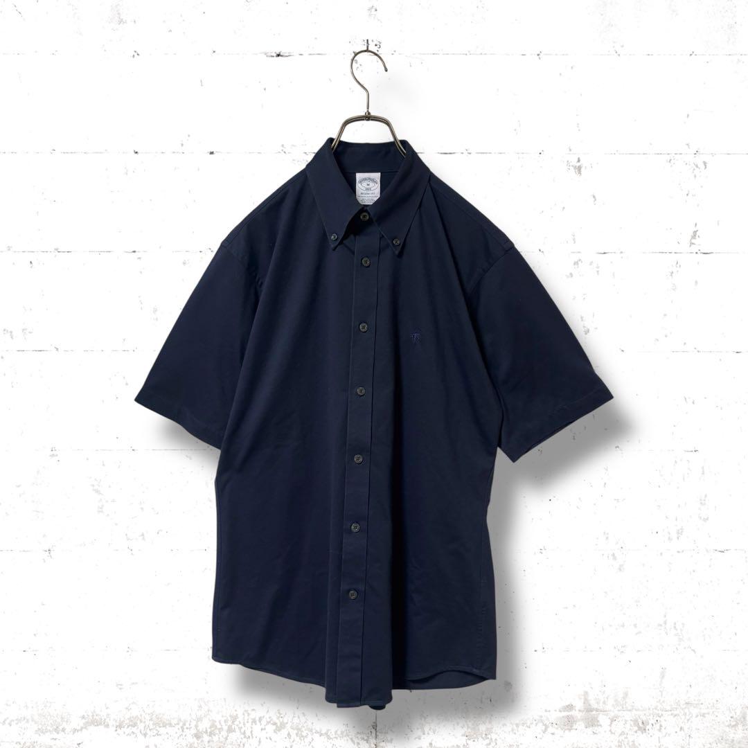 美品　brooks brothers ノンアイロン　半袖　ボタンダウン　シャツ