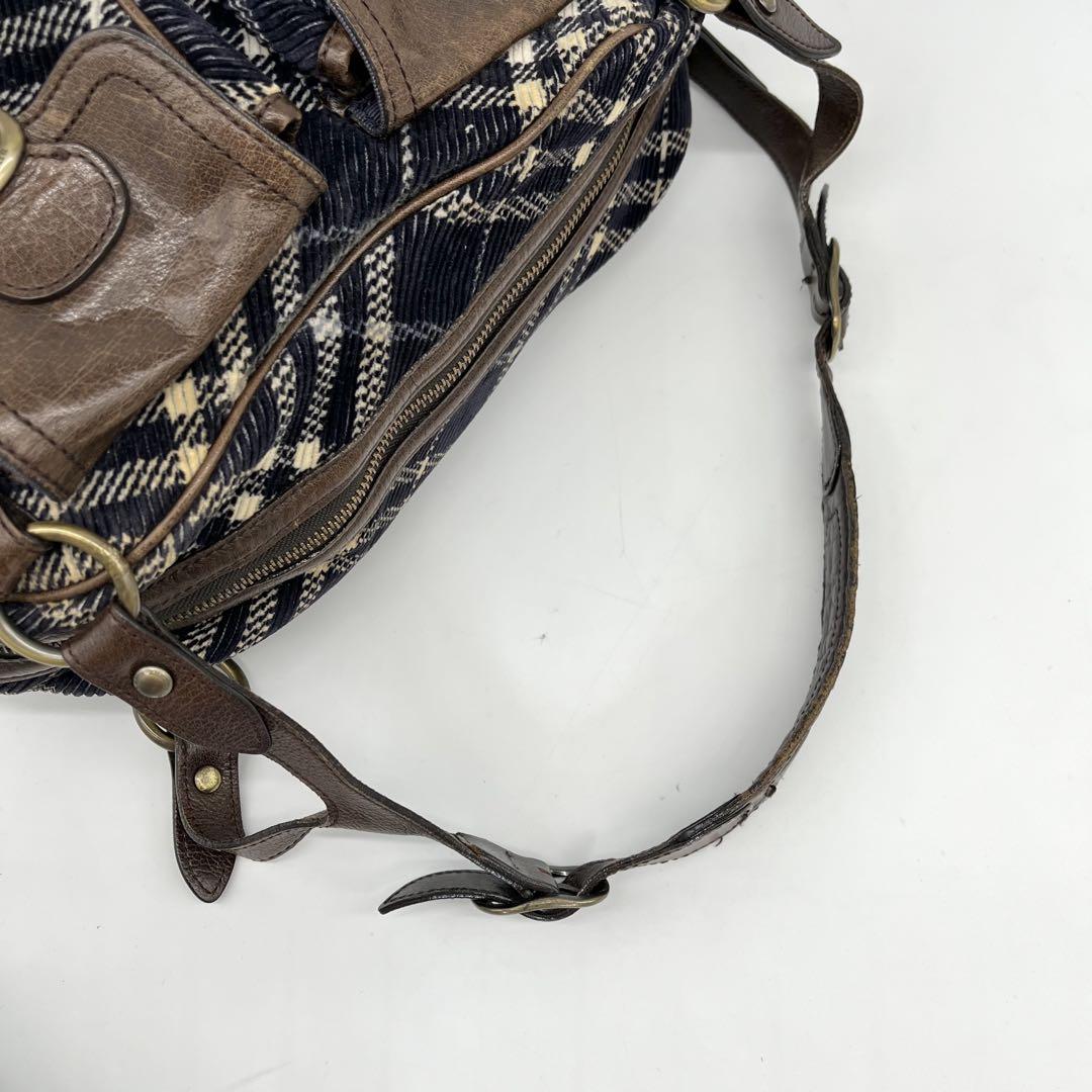 美品✨BURBERRY BLUE LABAL ダブルポケット ショルダーバッグ