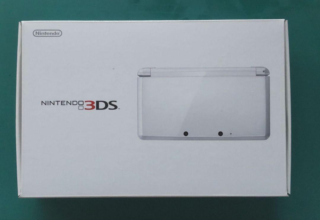 F51【中古・良品３DS】ニンテンドー3DS ピュアホワイト外箱 付属品完備