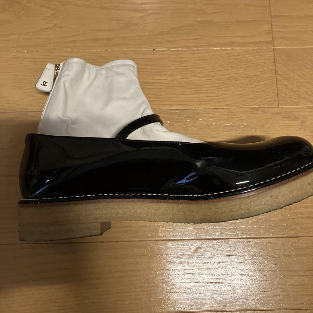 シャネルメリージェーン　マトラッセ✕エナメル org.jpg
