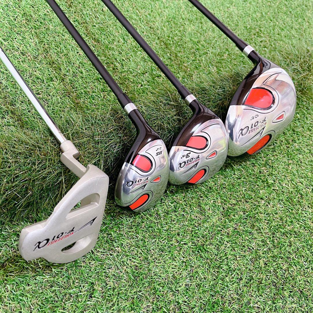 美品 希少レフティ WORLD EAGLE メンズゴルフクラブ10本セット