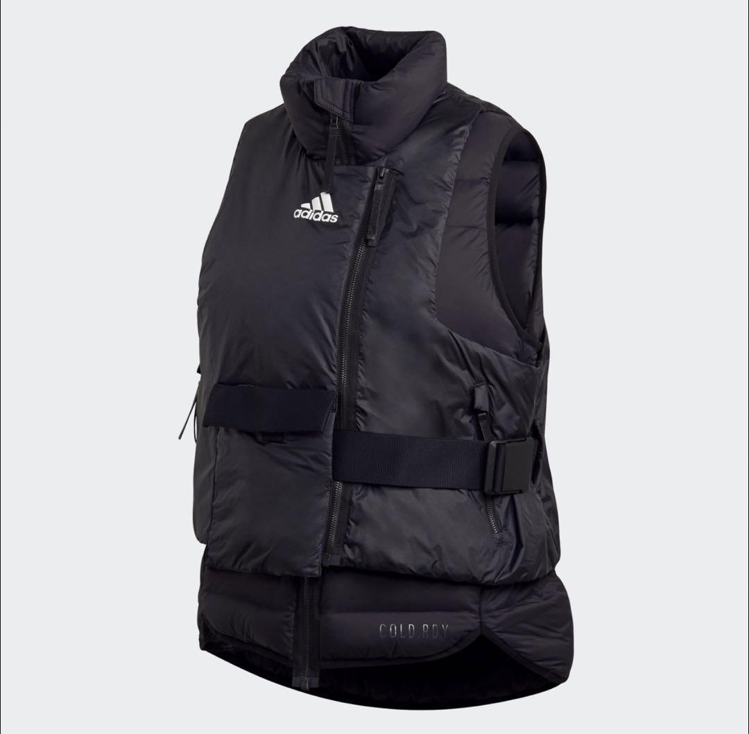 adidas アディダス3WAYダウンベスト/黒/M