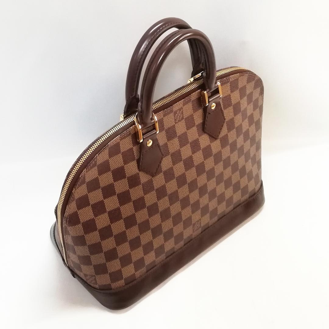 【美品】ルイ・ヴィトン(ダミエ)アルマ ハンドバッグ ブラウン 茶色 画像2