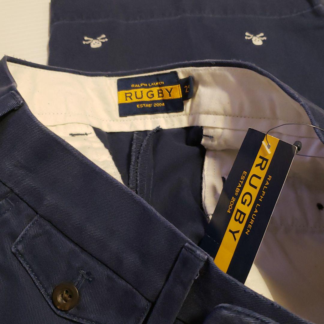 入手難　未使用❗POLO RUGBY エンブロイダリィ　ネイビーパンツ29W