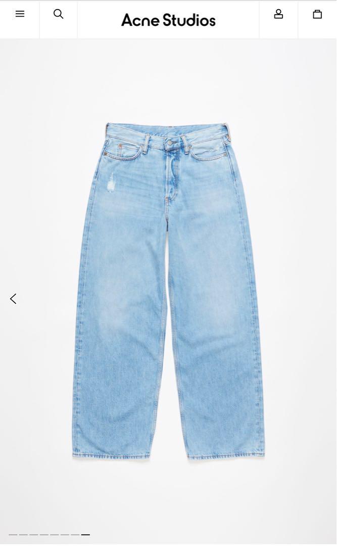 新品 Acne Studios バギーフィットジーンズ 1981M ライトブルー