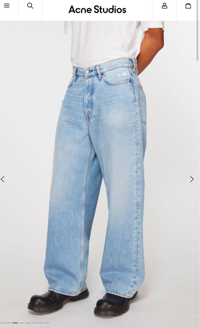 新品 Acne Studios バギーフィットジーンズ 1981M ライトブルー