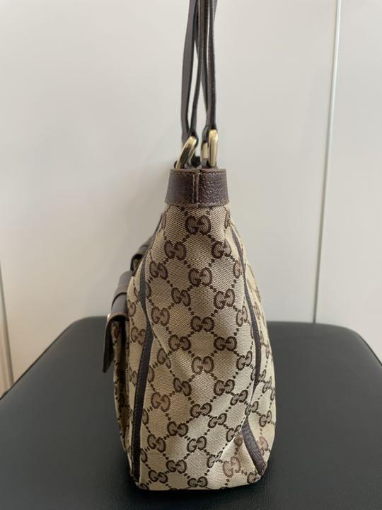 お得新作登場 GUCCI グッチ GGキャンバス レザー 茶 ダークブラウン XTd0Q-m24037980691 限定品格安