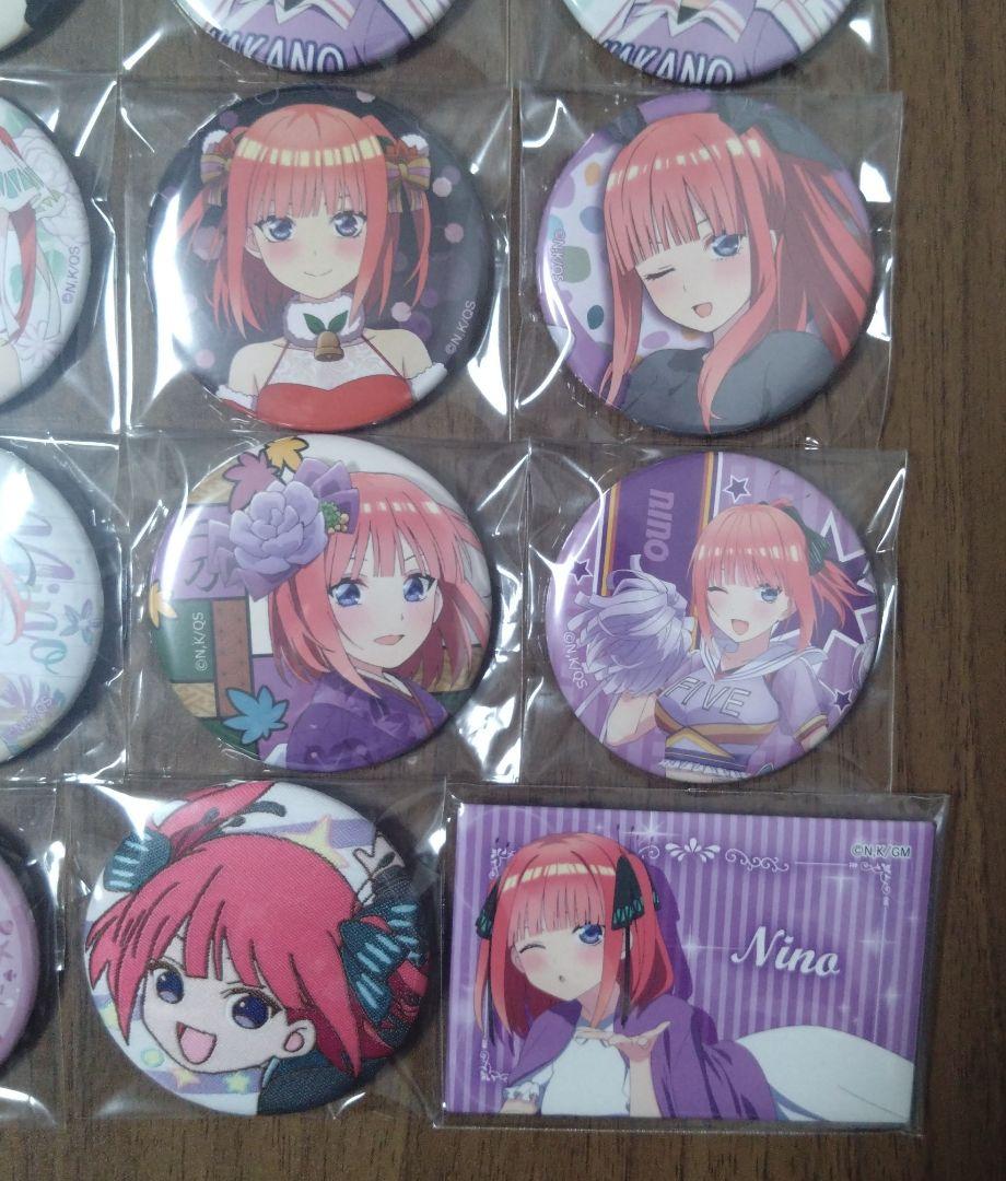 五等分の花嫁　中野二乃　缶バッジ　まとめ売り　２８点セット