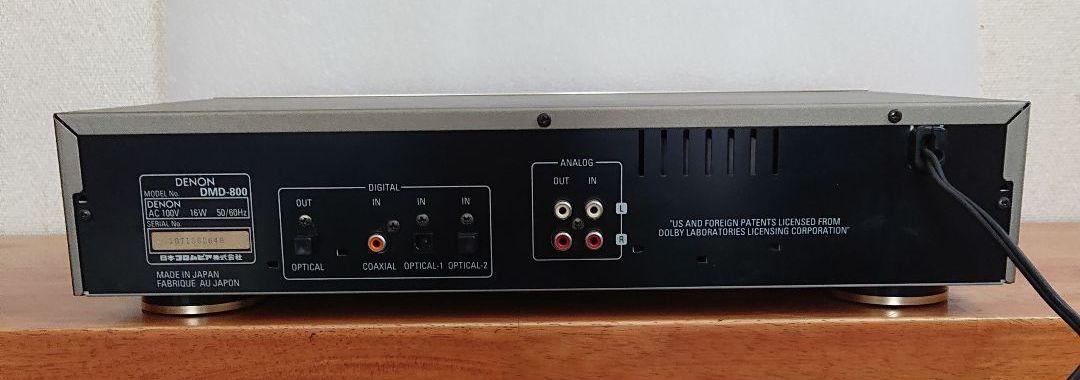 新品大特価 DENON 美品 取説&リモコン付 FVWyZ-m24041276228 MDレコーダー DMD-800 定番最安値