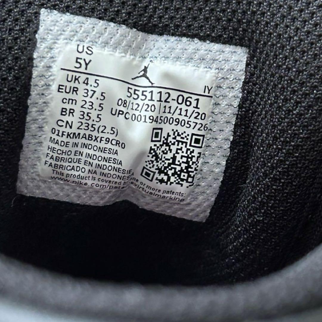 靴 AIR JORDAN 1 MID 1GS K555112 061BLK/WHT