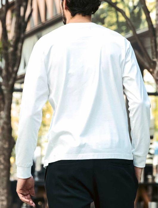 1PIU1UGUALE3　ダブルシルケットベーシックロングTシャツ