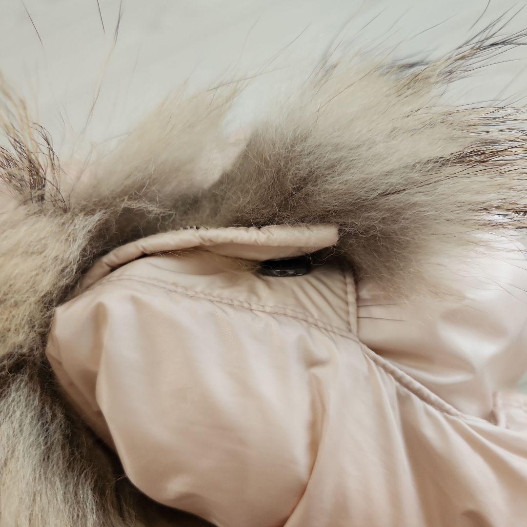 MONCLER ピンクベージュ ダウンベスト フード付き 画像8